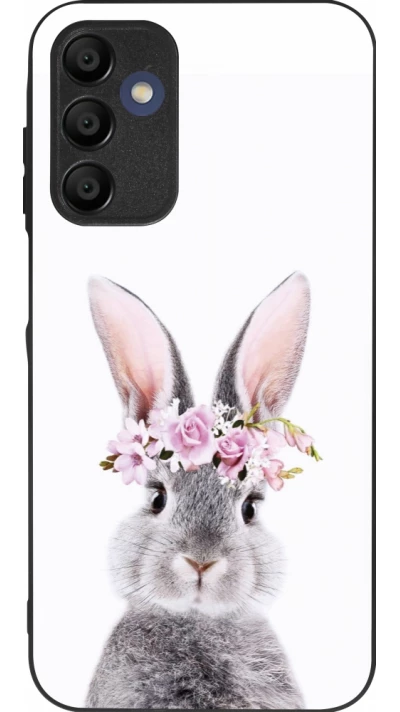 Samsung Galaxy A16 Case Hülle - Silikon schwarz Easter 2023 flower bunny