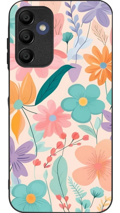 Samsung Galaxy A16 Case Hülle - Silikon schwarz Easter 2024 spring flowers