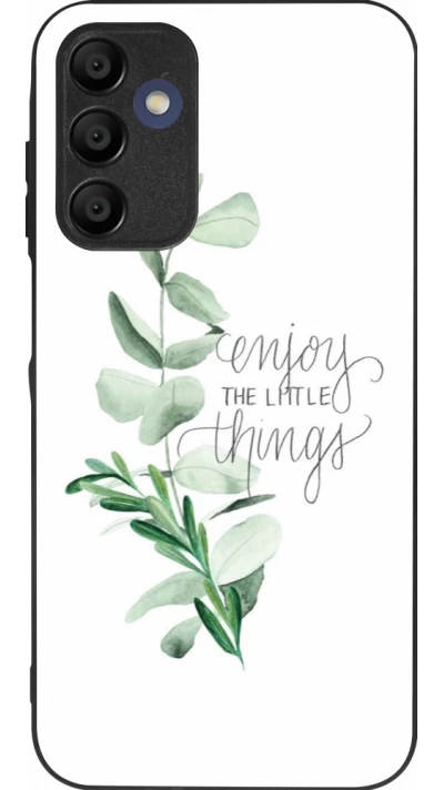 Samsung Galaxy A16 Case Hülle - Silikon schwarz Enjoy the little things