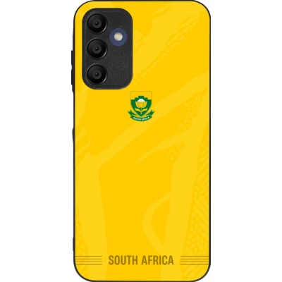 Samsung Galaxy A16 Case Hülle - Silikon schwarz Südafrika 2026 personalisierbares Fussballtrikot