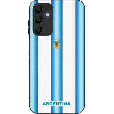 Coque Samsung Galaxy A16 - Silicone rigide noir Maillot de football Argentine 2026 personnalisable