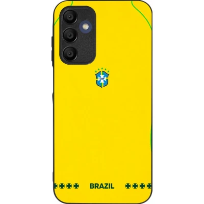 Samsung Galaxy A16 Case Hülle - Silikon schwarz Brasilien 2026 personalisierbares Fussballtrikot