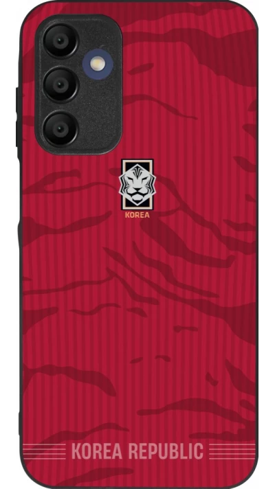 Samsung Galaxy A16 Case Hülle - Silikon schwarz Südkorea 2026 personalisierbares Fussballtrikot