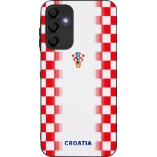 Coque Samsung Galaxy A16 - Silicone rigide noir Maillot de football Croatie 2026 personnalisable