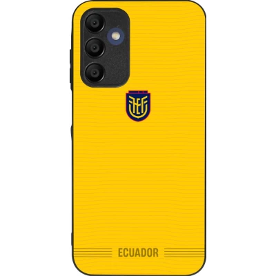Coque Samsung Galaxy A16 - Silicone rigide noir Maillot de football Équateur 2026 personnalisable