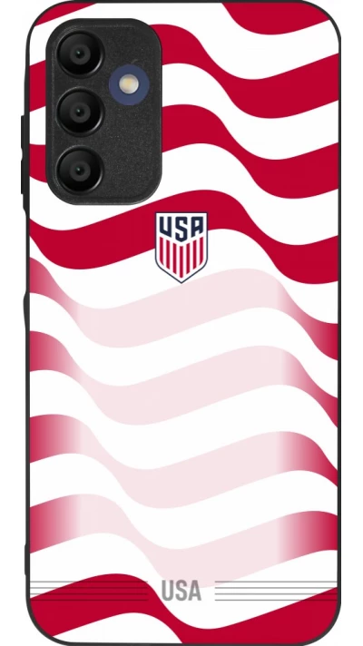 Samsung Galaxy A16 Case Hülle - Silikon schwarz Vereinigten Staaten 2026 personalisierbares Fussballtrikot