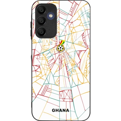 Samsung Galaxy A16 Case Hülle - Silikon schwarz Ghana 2026 personalisierbares Fussballtrikot