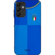 Coque Samsung Galaxy A16 - Silicone rigide noir Maillot de football Italie 2022 personnalisable