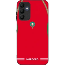 Coque Samsung Galaxy A16 - Silicone rigide noir Maillot de football Maroc 2026 personnalisable