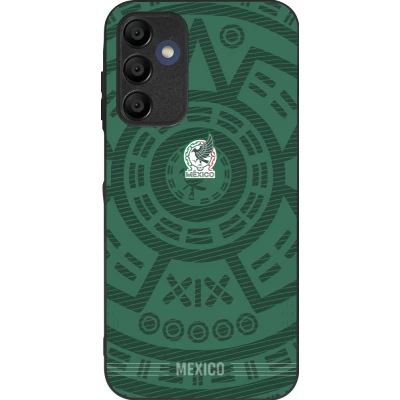 Samsung Galaxy A16 Case Hülle - Silikon schwarz Mexiko 2026 personalisierbares Fussballtrikot