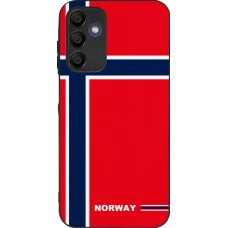 Samsung Galaxy A16 Case Hülle - Silikon schwarz Norwegen 2026 personalisierbares Fussballtrikot
