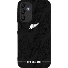 Samsung Galaxy A16 Case Hülle - Silikon schwarz Neuseeland 2026 personalisierbares Fussballtrikot