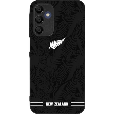 Coque Samsung Galaxy A16 - Silicone rigide noir Maillot de football Nouvelle-Zélande 2026 personnalisable