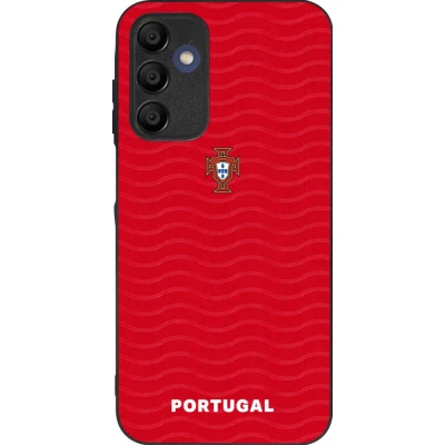 Coque Samsung Galaxy A16 - Silicone rigide noir Maillot de football Portugal 2026 personnalisable