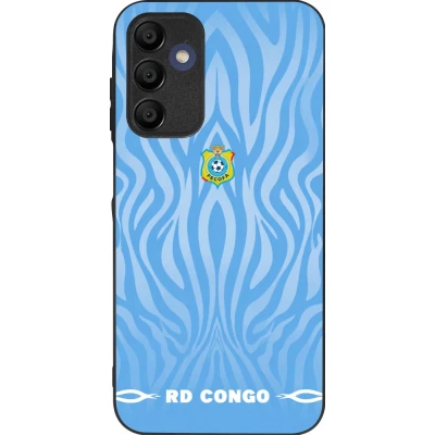 Samsung Galaxy A16 Case Hülle - Silikon schwarz Demokratische Republik Kongo 2026 personalisierbares Fussballtrikot