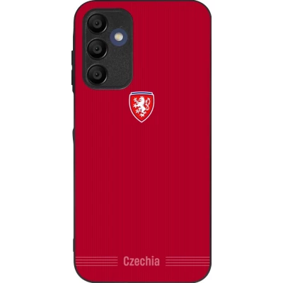 Coque Samsung Galaxy A16 - Silicone rigide noir Maillot de football Répuplique Tchèque 2026 personnalisable