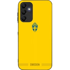 Samsung Galaxy A16 Case Hülle - Silikon schwarz Schweden 2026 personalisierbares Fussballtrikot
