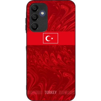 Samsung Galaxy A16 Case Hülle - Silikon schwarz Türkei 2026 personalisierbares Fussballtrikot