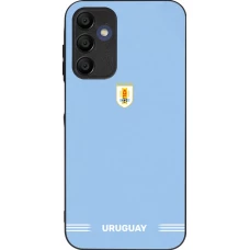 Samsung Galaxy A16 Case Hülle - Silikon schwarz Uruguay 2026 personalisierbares Fussballtrikot