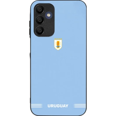 Coque Samsung Galaxy A16 - Silicone rigide noir Maillot de football Uruguay 2026 personnalisable