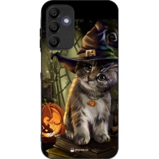 Samsung Galaxy A16 Case Hülle - Silikon schwarz Halloween 21 Witch cat