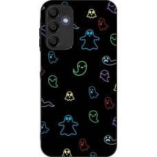 Samsung Galaxy A16 Case Hülle - Silikon schwarz Halloween 2024 colorful ghosts