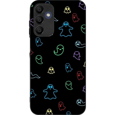 Samsung Galaxy A16 Case Hülle - Silikon schwarz Halloween 2024 colorful ghosts