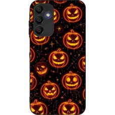 Samsung Galaxy A16 Case Hülle - Silikon schwarz Halloween 2026 Pattern Pumpkins