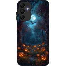Samsung Galaxy A16 Case Hülle - Silikon schwarz Halloween 2026 Road of Pumpkins