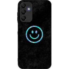 Coque Samsung Galaxy A16 - Silicone rigide noir Happy smiely irisé