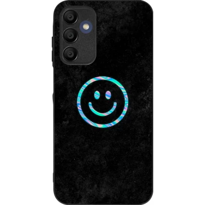 Coque Samsung Galaxy A16 - Silicone rigide noir Happy smiely irisé