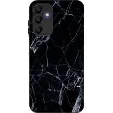 Coque Samsung Galaxy A16 - Silicone rigide noir Marble Black 01