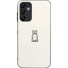 Samsung Galaxy A16 Case Hülle - Silikon schwarz Minimal Häschen Süße