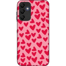 Coque Samsung Galaxy A16 - Silicone rigide noir Mom 2024 petits coeurs