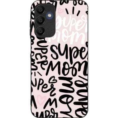 Samsung Galaxy A16 Case Hülle - Silikon schwarz Mom 2024 Super mom