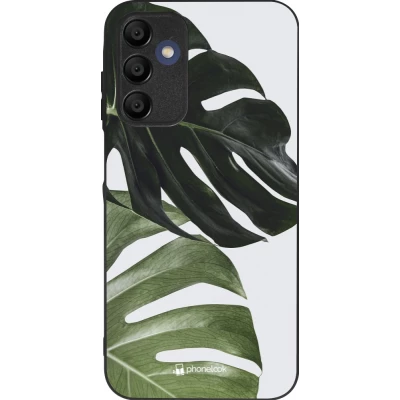 Samsung Galaxy A16 Case Hülle - Silikon schwarz Monstera Plant