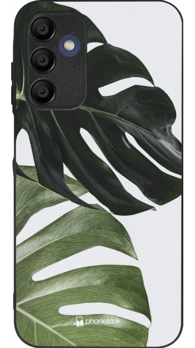 Samsung Galaxy A16 Case Hülle - Silikon schwarz Monstera Plant