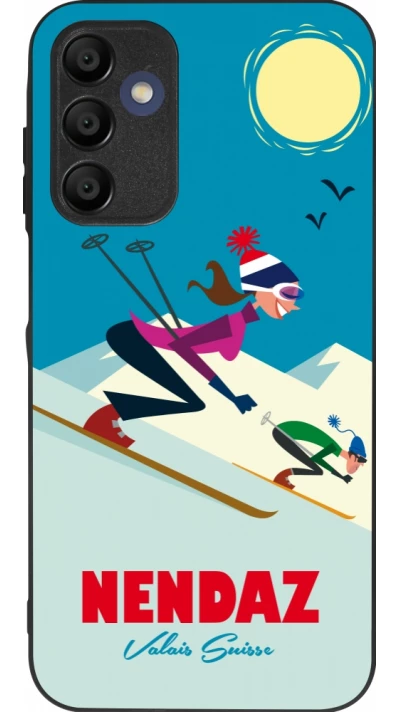 Samsung Galaxy A16 Case Hülle - Silikon schwarz Nendaz Ski Downhill
