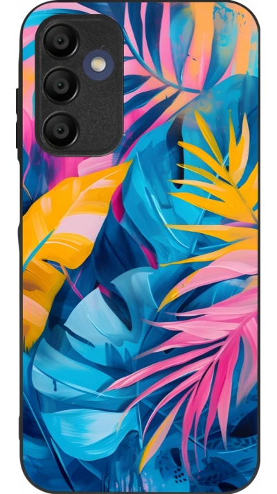 Samsung Galaxy A16 Case Hülle - Silikon schwarz Palms Blue