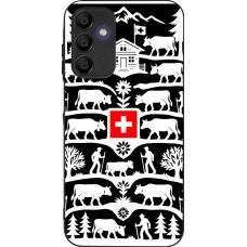 Coque Samsung Galaxy A16 - Silicone rigide noir Poya Suisse 3 noir