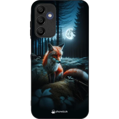 Samsung Galaxy A16 Case Hülle - Silikon schwarz Fuchs Mond Wald
