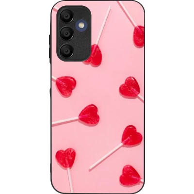 Samsung Galaxy A16 Case Hülle - Silikon schwarz Saint Valentines Day 26 Lollipop