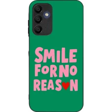 Coque Samsung Galaxy A16 - Silicone rigide noir Smile for no reason 2026