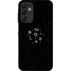 Samsung Galaxy A16 Case Hülle - Silikon schwarz Space Doodle