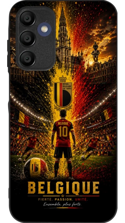 Samsung Galaxy A16 Case Hülle - Silikon schwarz Fussball Belgien splash 2026