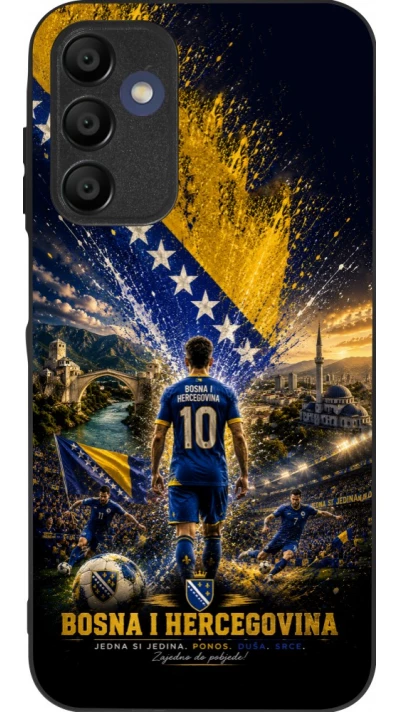Samsung Galaxy A16 Case Hülle - Silikon schwarz Fussball Bosnien und Herzegowina splash 2026