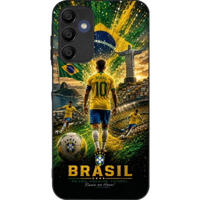 Samsung Galaxy A16 Case Hülle - Silikon schwarz Fussball Brasilien splash 2026