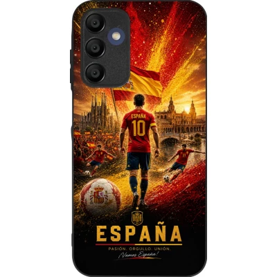 Samsung Galaxy A16 Case Hülle - Silikon schwarz Fussball Espanien splash 2026
