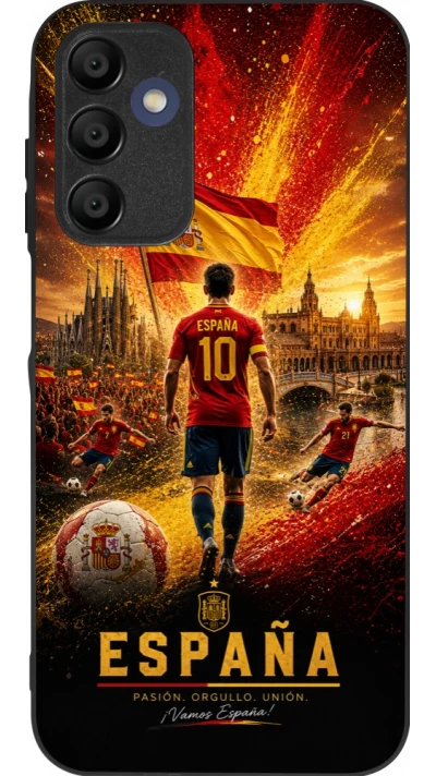 Samsung Galaxy A16 Case Hülle - Silikon schwarz Fussball Espanien splash 2026