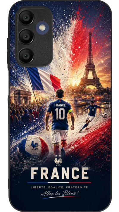 Samsung Galaxy A16 Case Hülle - Silikon schwarz Fussball Frankreich splash 2026